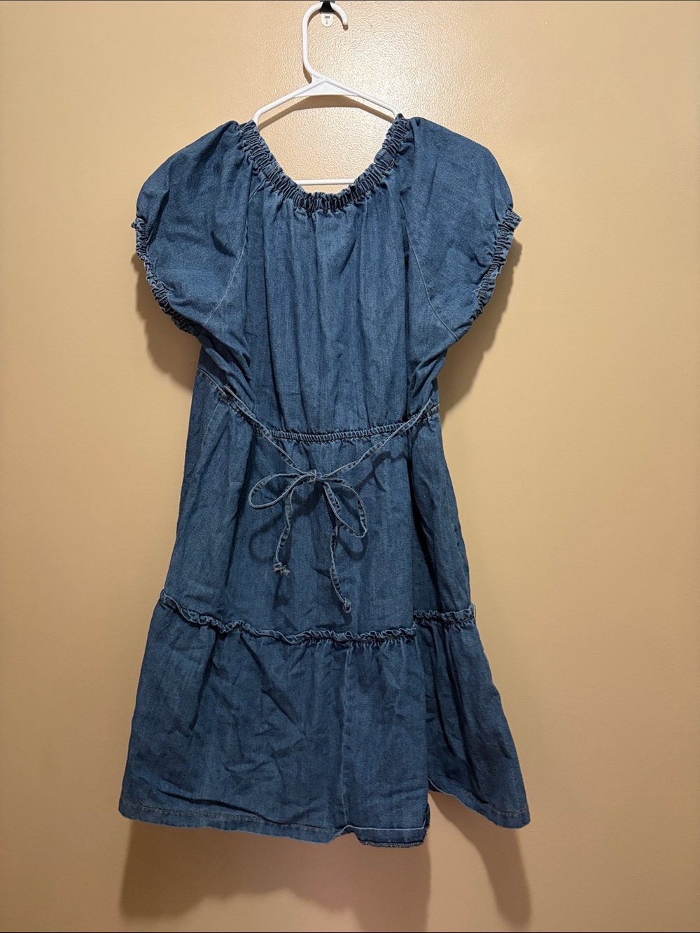 Celebrity Pink Blue Denim Mini Dress - Picture 3 of 3